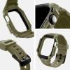 Spigen for Apple Watch Series 11/10 46mm Band with Case, Rugged Armor Pro Cover with Strap(Vintage Khaki)