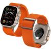 Spigen Lite Fit Ultra Strap Designed for Apple Watch Band Compatible with Ultra 3/2/1 49mm, Series 11/10 46mm, 9/8/7 45mm, SE3/SE2/SE/6/5/4 44mm, 3/2/1 42mm Nylon Solo Loop – Orange(Orange)