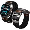Spigen for Apple Watch Band, Compatible with Ultra 3/2/1 49mm, Series 11/10 46mm, 9/8/7 45mm, SE3/SE2/SE/6/5/4 44mm, 3/2/1 42mm DuraPro Flex/DuraPro Flex Ultra Adjustable Solo Loop Strap(Black – DuraPro Flex Ultra)