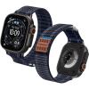 Spigen for Apple Watch Band, Compatible with Ultra 3/2/1 49mm, Series 11/10 46mm, 9/8/7 45mm, SE3/SE2/SE/6/5/4 44mm, 3/2/1 42mm Lightweight Fabric Strap(Navy)