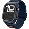 Spigen for Apple Watch Band, Lite Fit Pro Case and Strap Compatible with Ultra 3/2/1 49mm, Series 11/10 46/42mm, 9/8/7 45mm Durable TPU Cover with Lightweight Fabric Strap(Navy Blue)