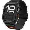 Spigen for Apple Watch Band, Lite Fit Pro Case and Strap Compatible with Ultra 3/2/1 49mm, Series 11/10 46/42mm, 9/8/7 45mm Durable TPU Cover with Lightweight Fabric Strap(Matte Black)