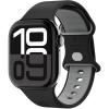 Spigen for Apple Watch Series 11 Band, Nano Pop Compatible with Ultra 3/2/1 49mm, Series 11/10 46/42mm, SE3/9/8/7 45/41mm, SE2/SE/6/5/4 44/40mm, 3/2/1 42/38mm(Black Sesame)