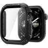 Spigen for Apple Watch Series 11 Case, Built-in Touch Sensitive Tempered Glass Screen Protector Durable Full Coverage Cover Tough Armor Compatible with Series 11/10 46mm – Black(Apple Watch 46mm)