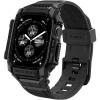 Spigen for Apple Watch Series 11/10 46mm Band with Case, Rugged Armor Pro Cover with Strap(Matte Black)