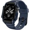 Spigen for Apple Watch Series 11/10 46mm Band with Case, Rugged Armor Pro Cover with Strap(Navy Blue)