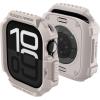 Spigen for Apple Watch Ultra 3/2/1 Case, Rugged Armor 49mm Durable TPU Cover – Dark Gray(Dune Beige)