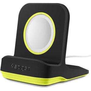 Spigen for Apple Watch Charger, S350 Stand Compatible with Ultra 3/2/1 49mm, Series 11/10 46/42mm, 9/8/7 45/41mm, SE3/SE2/SE/6/5/4 44/40mm, 3/2/1 42/38mm with Non-Slip Stable Base – Black(Volt Black)