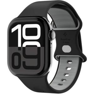 Spigen for Apple Watch Series 11 Band, Nano Pop Compatible with Ultra 3/2/1 49mm, Series 11/10 46/42mm, SE3/9/8/7 45/41mm, SE2/SE/6/5/4 44/40mm, 3/2/1 42/38mm(Black Sesame)