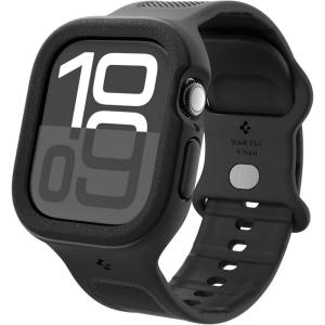 Spigen for Apple Watch Series 11/10 46mm/42mm Band with Case, Vault Pro Protective TPU Cover with Strap – Matte Black(42mm for Series 10)