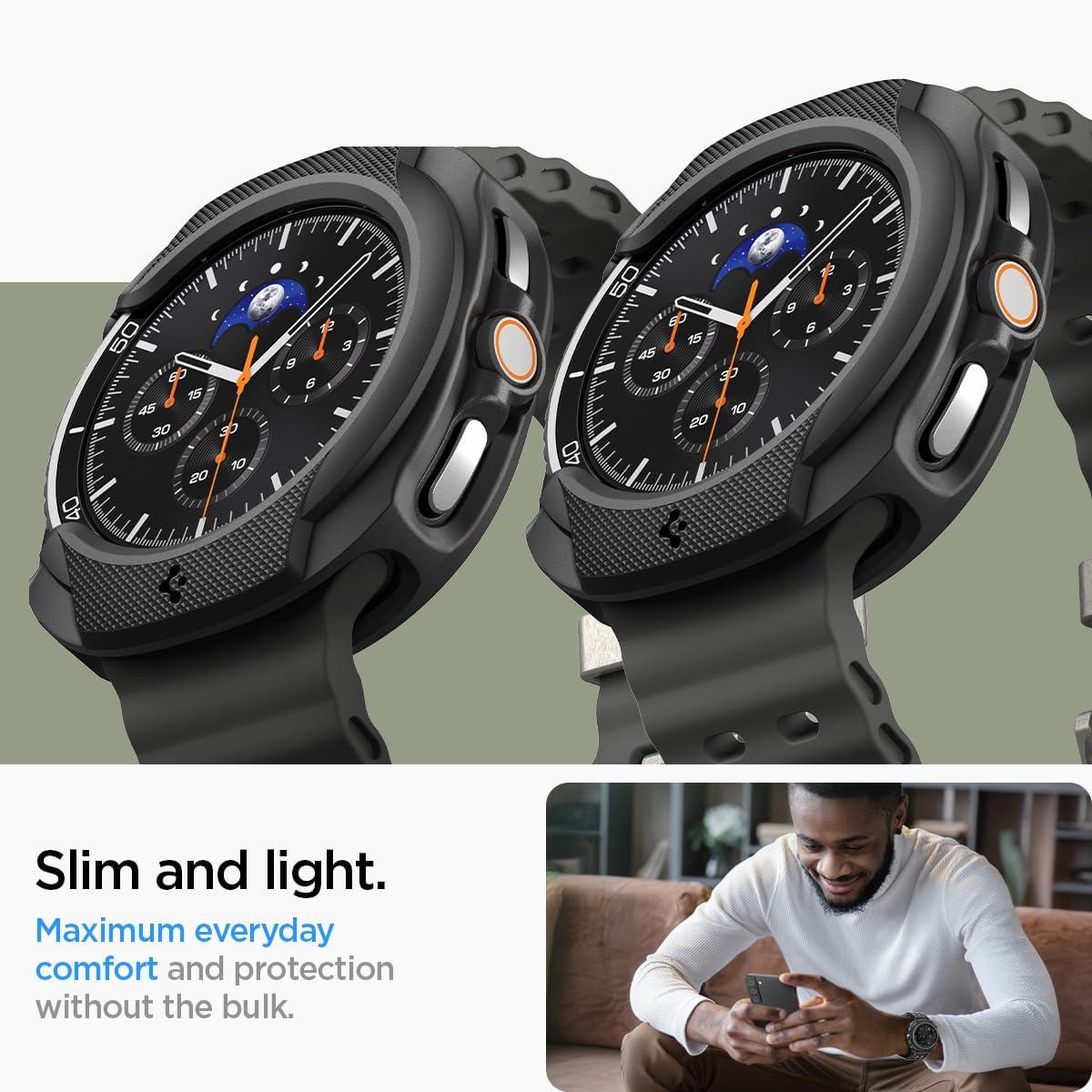 imageSpigen Liquid Air Designed for Samsung Galaxy Watch 8 40mm Case Flexible Lightweight TPU Cover 2025 Matte BlackMatte Black
