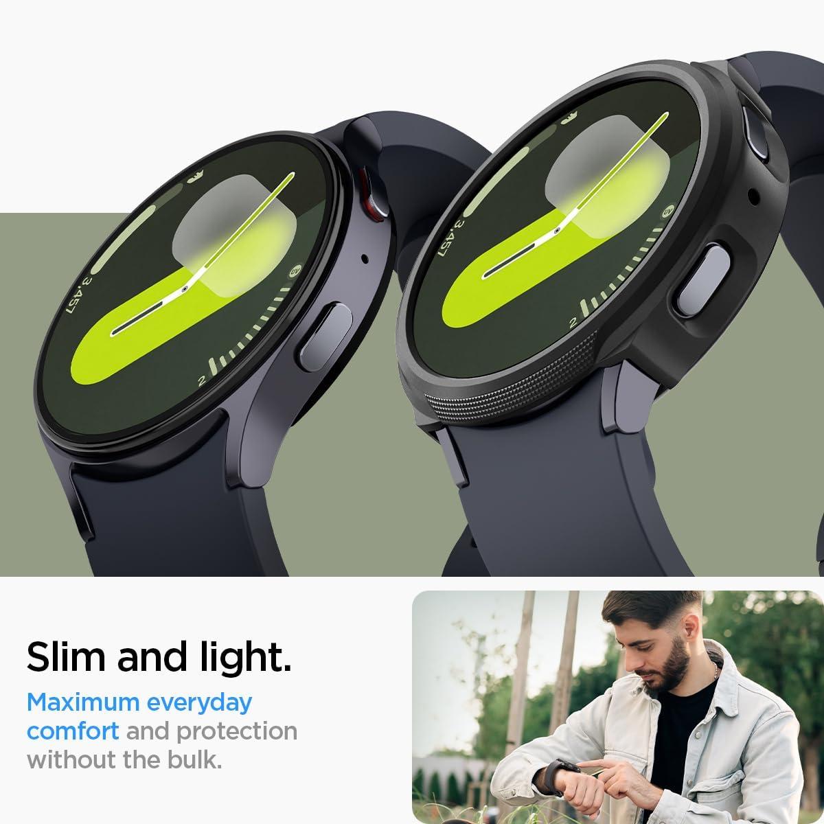 imageSpigen Liquid Air Designed for Samsung Galaxy Watch 8 40mm Case Flexible Lightweight TPU Cover 2025 Matte BlackMatte Black
