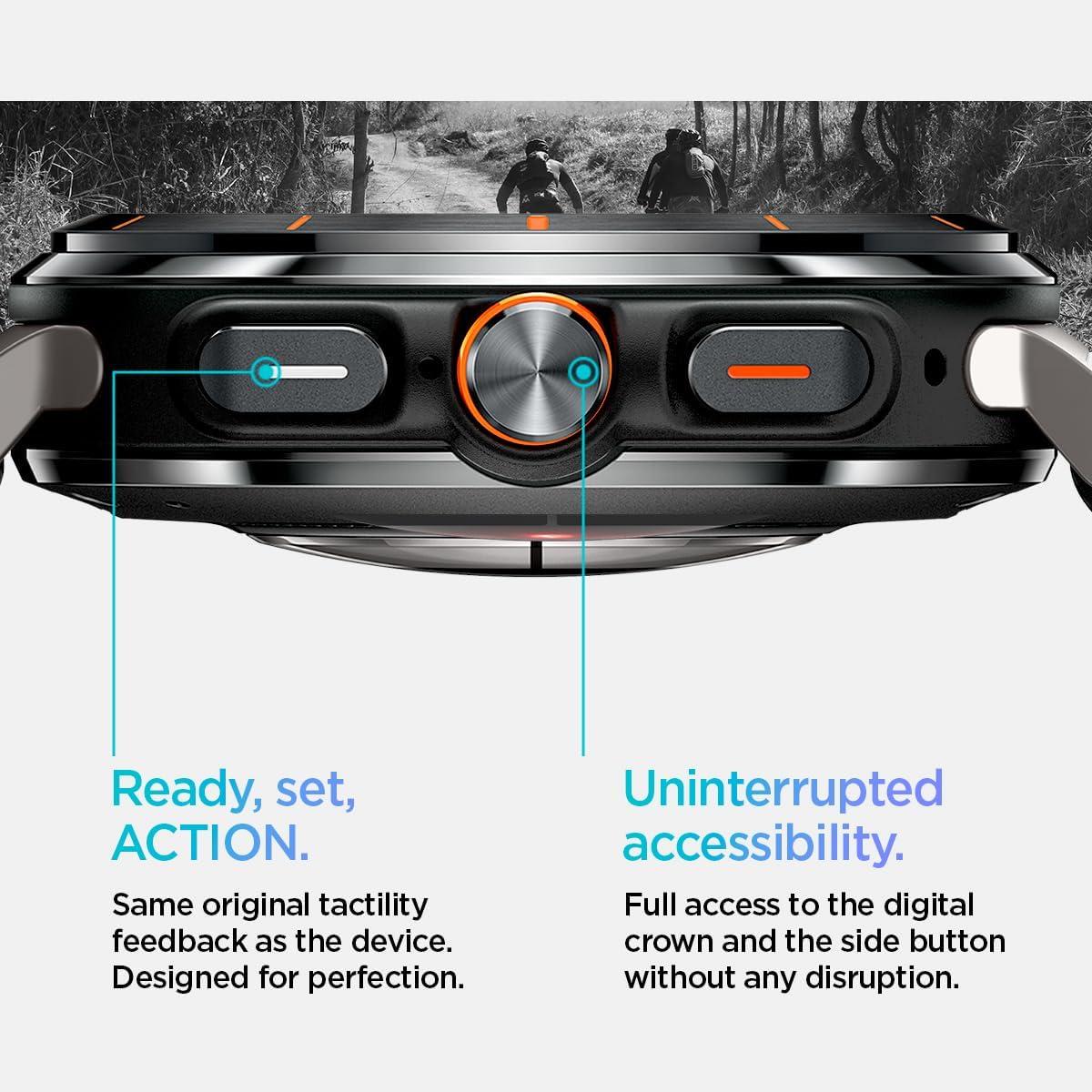 imageSpigen Lite Fit Designed For Samsung Galaxy Watch Ultra Band 47mm Nylon Solo Loop Strap 20252024 BlackBlack