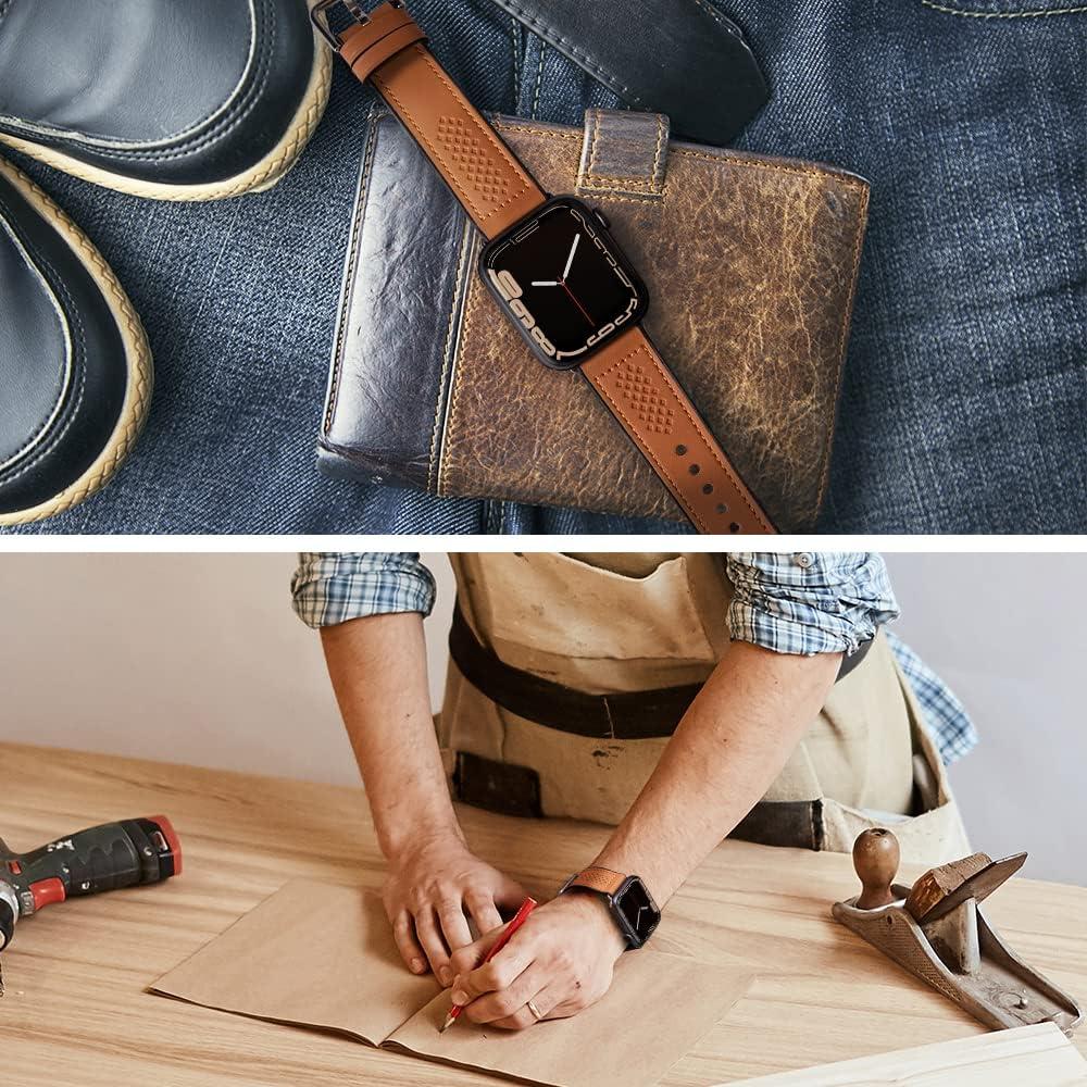 imageSpigen Retro Fit Designed for Apple Watch Band for Apple Watch Ultra 2Ultra 49mm Series 10 46mm 987 45mm SE2SE654 44mm 321 42mm Brown