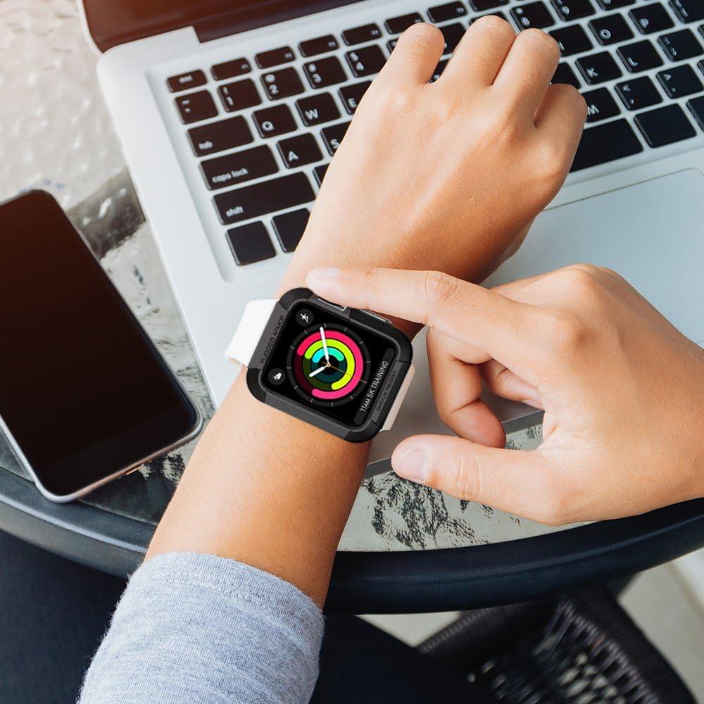 imageSpigen Rugged Armor Designed for Apple Watch Case for 42mm Series 321Original 2015 BlackBlack