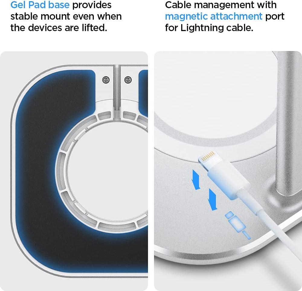 imageSpigen S380 Airpods Max Stand and Ultra Hybrid Case Designed for Airpods Max Case Bundle