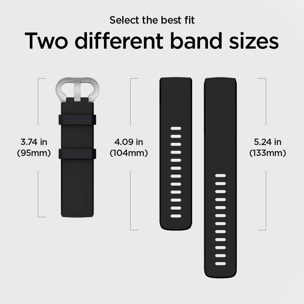 imageSpigen Silicone Fit Designed For Fitbit Charge 4 2020 Charge 3 2018 Band BlackBlack
