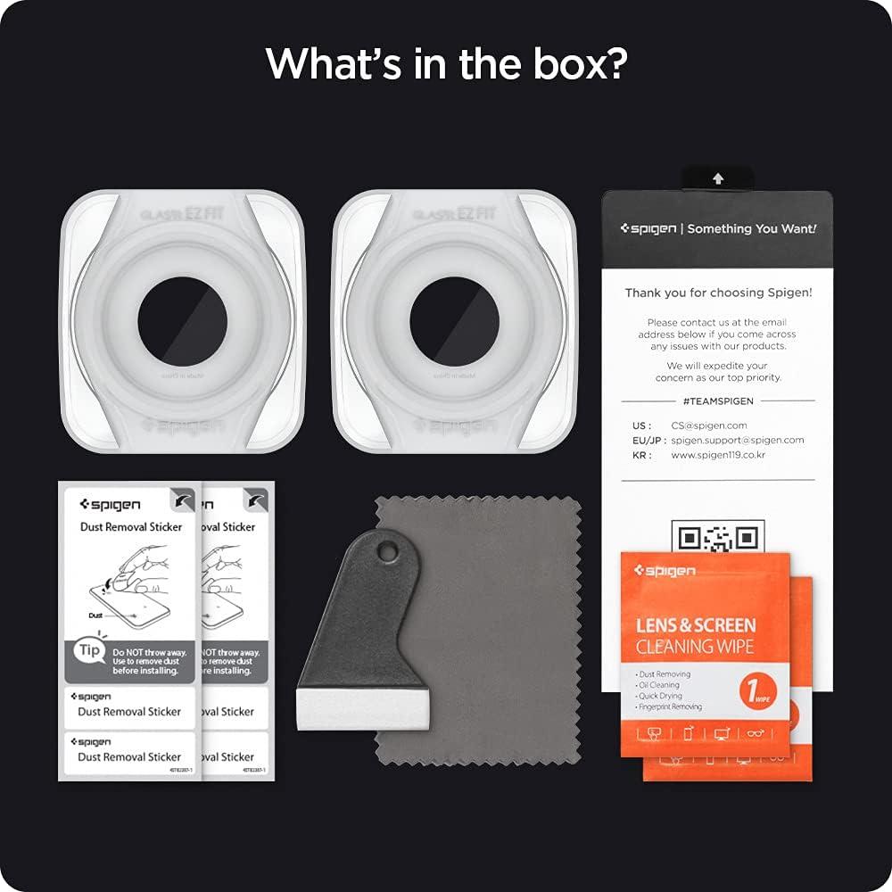 imageSpigen Tempered Glass Screen Protector GlasTR EZ FIT designed for Galaxy Watch 4 Classic 42mm 2 Pack