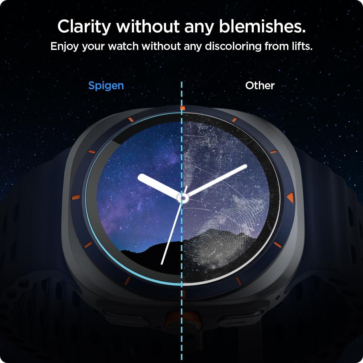 imageSpigen Tempered Glass Screen Protector GlasTR EZ FIT designed for Galaxy Watch 8 44mm 2packGalaxy Watch Ultra