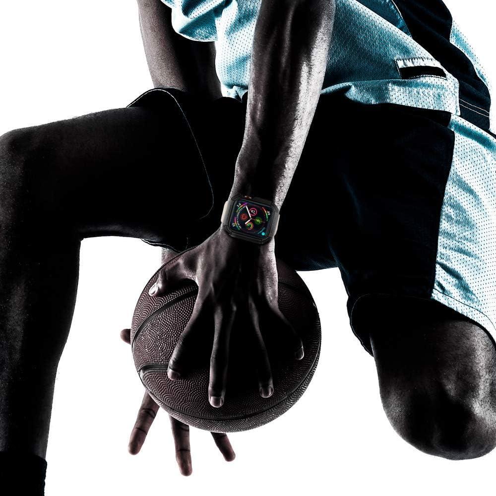 imageSpigen Tough Armor Designed for Apple Watch Case for 44mm Series SE26SE54 Black