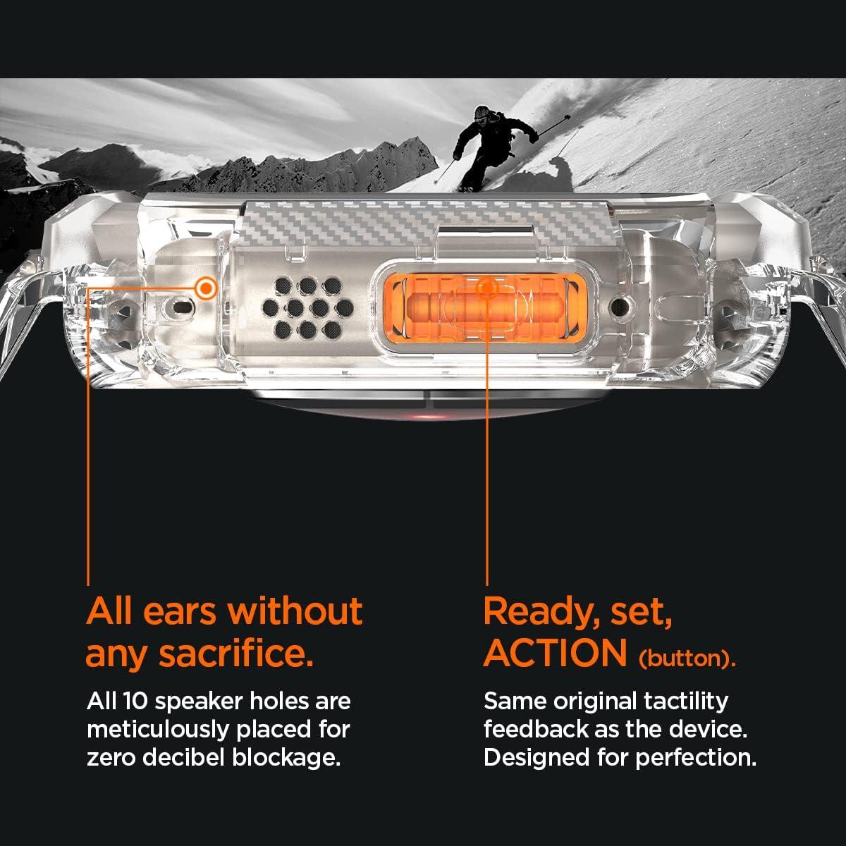 imageSpigen for Apple Watch Band with Case Rugged Armor Pro Compatible with Ultra 321 49mm Series 1110 4642mm 987 41mm SE3SE2SE654 40mm Cover StrapCrystal Clear