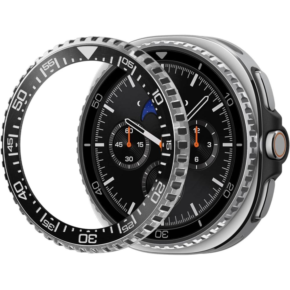 imageSpigen Bezel Tune Diver Designed for Samsung Galaxy Watch 8 Classic 46mm Bezel Ring Protector Adhesive Cover BlackBlack