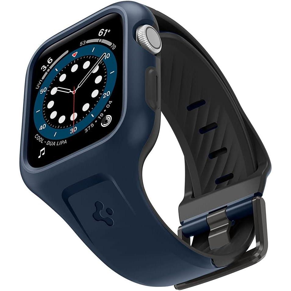 imageSpigen Liquid Air Pro Soft Silicone Sports Band Designed for Apple Watch Series SE26SE54 44mm Band with Case