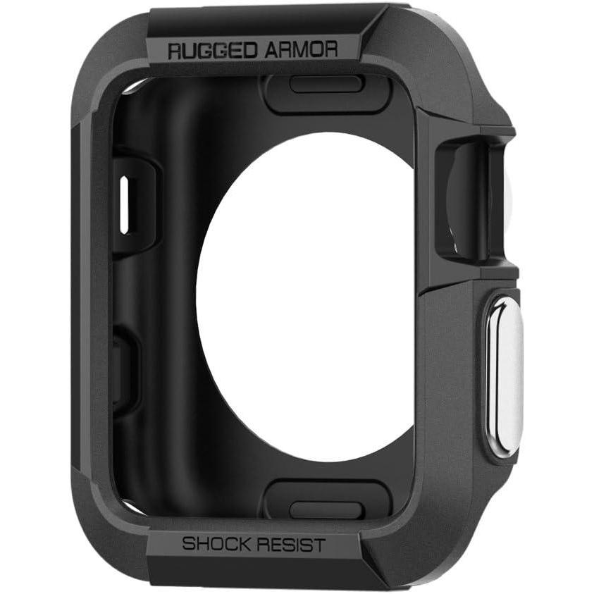 imageSpigen Rugged Armor Designed for Apple Watch Case for 42mm Series 321Original 2015 BlackBlack