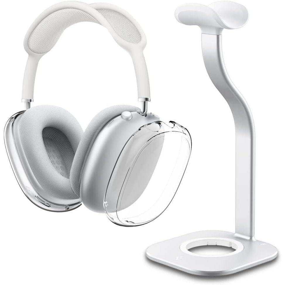 imageSpigen S380 Airpods Max Stand and Ultra Hybrid Case Designed for Airpods Max Case Bundle