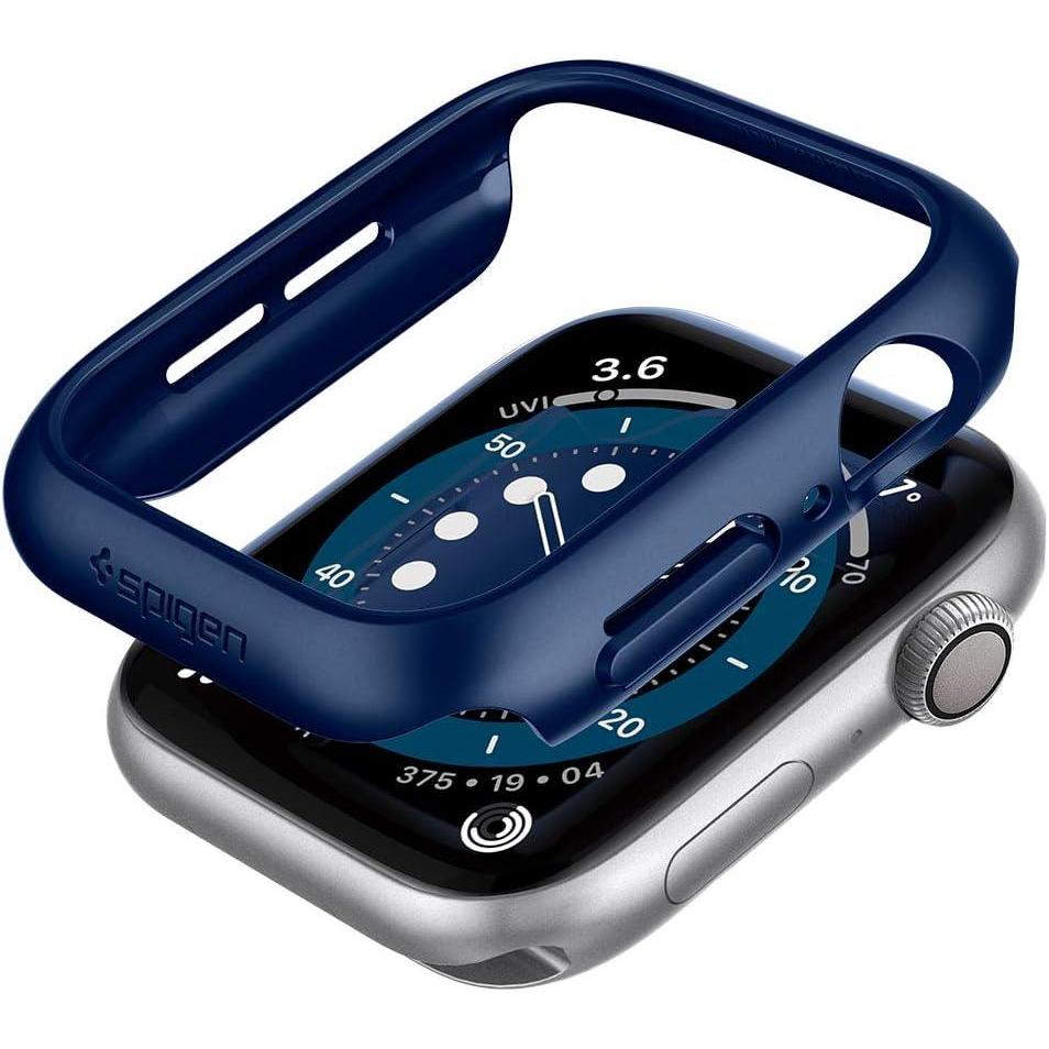 imageSpigen Thin Fit Designed for Apple Watch Case for 44mm Series SE3SE26SE54  BlackBlue