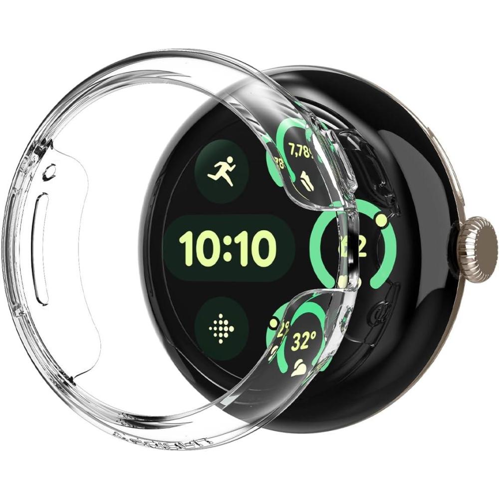 imageSpigen Thin Fit Designed for Google Pixel Watch 321 41mm Case AntiScratch Lightweight Hard PC Cover 202420232022  Crystal ClearCrystal Clear