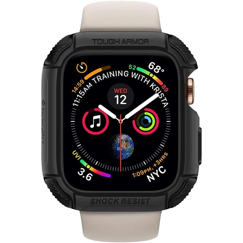 imageSpigen Tough Armor Designed for Apple Watch Case for 44mm Series SE26SE54 Black