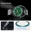 Spigen Bezel Tune Designed for Samsung Galaxy Watch 6 Classic 47mm Bezel Ring Protector Adhesive Cover (2023) Green(Green)