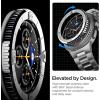 Spigen Bezel Tune (Diver) Designed for Samsung Galaxy Watch 8 Classic 46mm Bezel Ring Protector Adhesive Cover – Black(Silver)