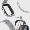 Spigen Metal Fit Pro Designed for Apple Watch Case with Band Series 9/8/7 45mm – Silver(Silver)