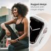 Spigen Rugged Armor Designed for Apple Watch Case Series SE3/9/8/SE2/7/6/SE/5/4 41mm/40mm Durable TPU Cover – Black(White)