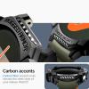Spigen Rugged Armor Designed for Samsung Galaxy Watch 8 44mm Case Durable TPU Cover (2025) – Matte Black(Galaxy Watch 7 44mm)