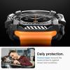 Spigen Rugged Armor Designed for Samsung Galaxy Watch 8 44mm Case Durable TPU Cover (2025) – Matte Black(Galaxy Watch Ultra 47mm)