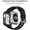Spigen Rugged Armor Pro Designed for Apple Watch Band with Case for 42mm Series 3/2/1/Original (2015) – Black