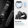 Spigen Rugged Armor Pro Designed for Samsung Galaxy Watch 6 Classic 43mm Case with Band Protective TPU Cover with Strap (2023) – Black