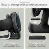 Spigen S354 Stand Designed for Google Pixel Watch Charger Stand Durable TPU with Non-Slip Stable Base (Not Compatible with Pixel Watch 2,3) – Black(Black)