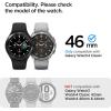 Spigen Tempered Glass Screen Protector [GlasTR EZ FIT] designed for Galaxy Watch 4 Classic (46mm) – 2 Pack