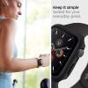 Spigen Thin Fit Designed for Apple Watch Case for 44mm Series SE3/SE2/6/SE/5/4 – Black(Black)