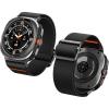 Spigen Lite Fit Designed For Samsung Galaxy Watch Ultra Band 47mm Nylon Solo Loop Strap (2025/2024) – Black(Black)