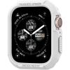 Spigen Rugged Armor Designed for Apple Watch Case Series SE3/9/8/SE2/7/6/SE/5/4 41mm/40mm Durable TPU Cover – Black(White)
