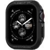 Spigen Rugged Armor Designed for Apple Watch Case Series SE3/9/8/SE2/7/6/SE/5/4 45mm/44mm Durable TPU Cover – Black(Black)