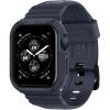 Spigen Rugged Armor Pro Designed for Apple Watch Case with Band Series SE3/9/8/SE2/7/6/SE/5/4 45mm/44mm Protective TPU Cover with Strap(Charcoal Gray)