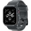 Spigen Rugged Armor Pro Designed for Apple Watch Case with Band Series SE3/9/8/SE2/7/6/SE/5/4 45mm/44mm Protective TPU Cover with Strap(Dark Gray)