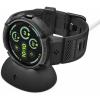 Spigen Rugged Armor Pro Designed for Google Pixel Watch 4 41mm Case Band with Charger Stand Protective TPU Cover (2025) (Charger not included) – Matte Black(Matte Black)