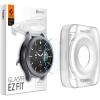 Spigen Tempered Glass Screen Protector [GlasTR EZ FIT] designed for Galaxy Watch 4 Classic (42mm) – 2 Pack